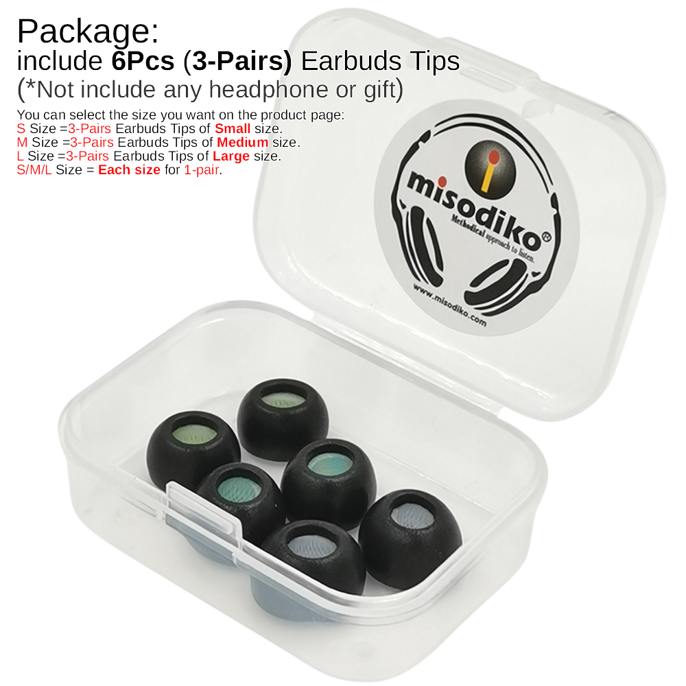 Misodiko – embouts ovales amél - Earphone Foam Tip avis et prix
